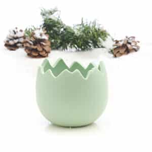 Egg shell, dolomite, green - 9CM