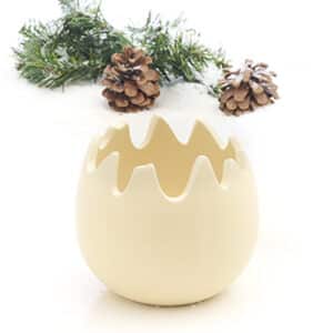 Egg shell, dolomite, yellow - 11CM