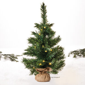 Mini tree, 20 LED lights (battery) - 60CM