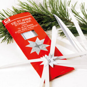 Star shreds, 10mm white - 100/BAG