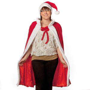 Mrs. santa dress w. santa hat - 2/SET