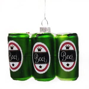 Glass sixpack, to hang - 8CM