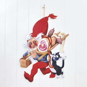 Wooden Vilhelm Hansen santa - 60CM