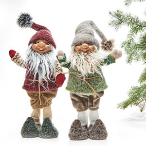 Santa, fabric, - 52CM, 2 ASS.