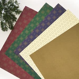 Juel&Brandt, DIY,  De luxe glazed paper, 90g, 5 designs/bag