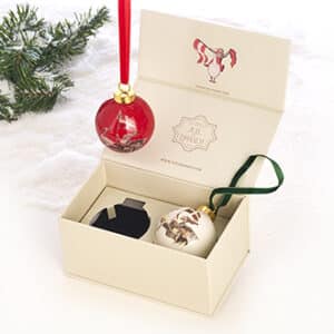 Juel&Brandt, Porcelain hanging,  Ø6CM, 2 designs/box