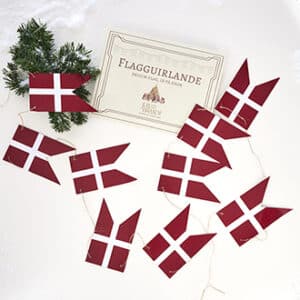 Juel&Brandt, Dannebrog garland,  150gr, 18 flags