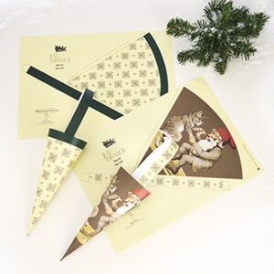 DIY, paper hangings, cornets, 160g, 2 designs/bag