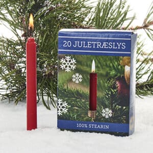Christmas tree candle, red - Ø 22mm - CM, 20/BOX