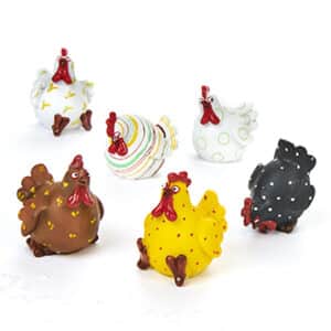 'Poly Pobra giddy-hen, 6CM, 6 ASS.