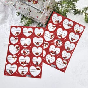 'Adhesive gift tags, w. Pobra baby pixies, '21X30CM, 2/BAG