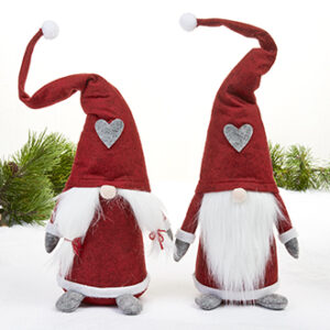 'Pixy gnome, felt, santa/wife, w. wire hat, '60CM, 2 ASS.