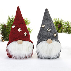 'Pixy, gnome, felt, red/grey, '30CM, 2 ASS.