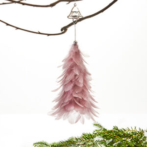 'Christmas tree, feather, to hang, 'crystal' - 40CM