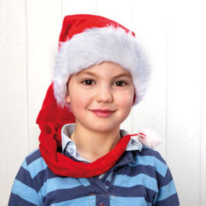 'Extra long pixy hat f. children Ø: 48cm, '85X27CM