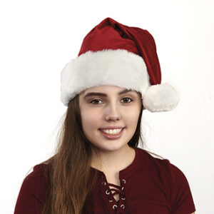 'Santa hat, velour, ø: 56cm, '50X30CM