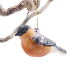 Glass hanging, red campion, 9CM
