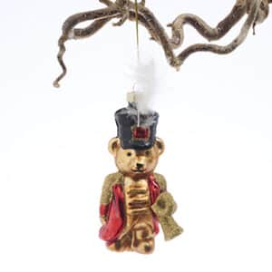 Glass hanging, teddy musician, 12CM