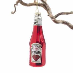 Glass hanging, ketchup, 13cm