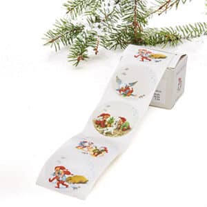 Adhesive gift tags/roll, Vilhelm Hansen, 5CM, 100/BOX