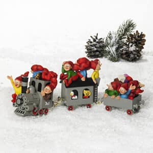 Bramming Christmas train, 3 wagons, 8CM, 1/BOX