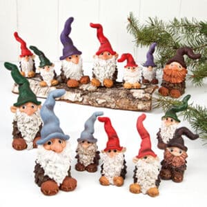 Pobra poly spruce cone pixy, 8CM, 9 ASS.