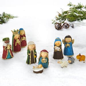 Nativity set, poly, 11/SET