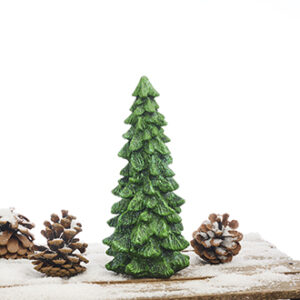 Christmas tree poly, w. glitter, 19X8CM