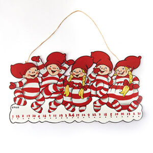 Wooden calendar, Pobra baby pixyx5, 28X50CM