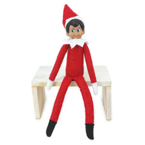 Santa, fabric, sitting, 35CM