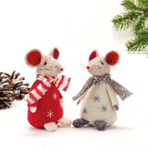 'Mouse, fabric, 9CM, 2 ASS.