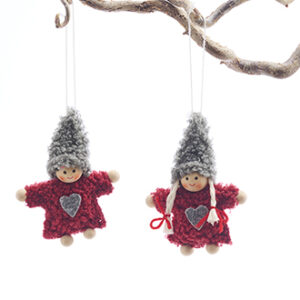 Pixy girls, hangings, textile, 9CM, 2 ASS.