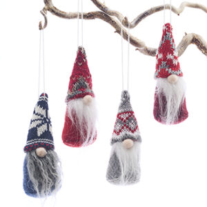 Pixy gnomes, hangings, 10CM, 4 ASS.