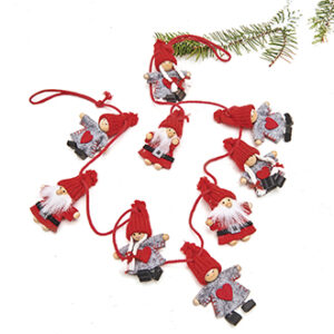 Garland, pixyx9, red/grey, 120cm