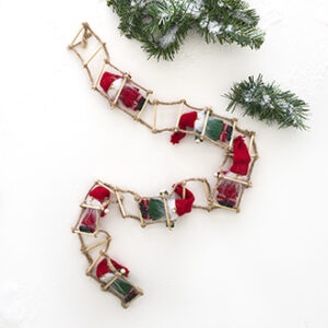 Garland, 8 pixies on ladder, 110cm