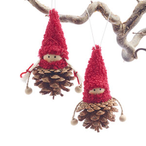 Cone pixies, boy/girl, hangings, 11CM, 2 ASS.