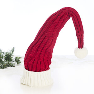Santa hat, knit, dark red, 72cm