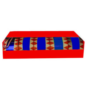 Paper drumms/hangings w. blue string, 5/box